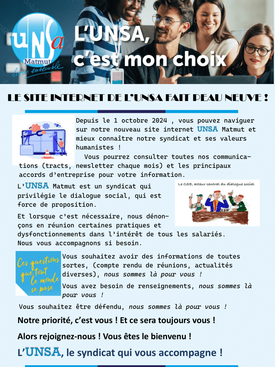 Le site internet de l&rsquo;UNSA fait peau&nbsp;neuve