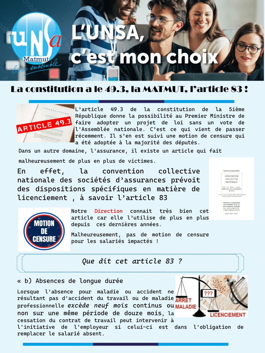 La constitution a le 49.3, la Matmut, l&rsquo;article&nbsp;83!