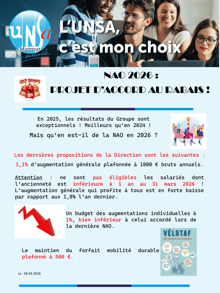 NAO 2026 : projet d&rsquo;accord au&nbsp;rabais