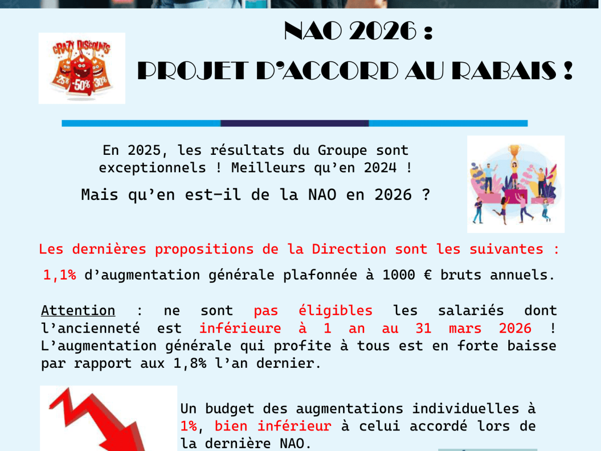 NAO 2026 : projet d&rsquo;accord au&nbsp;rabais